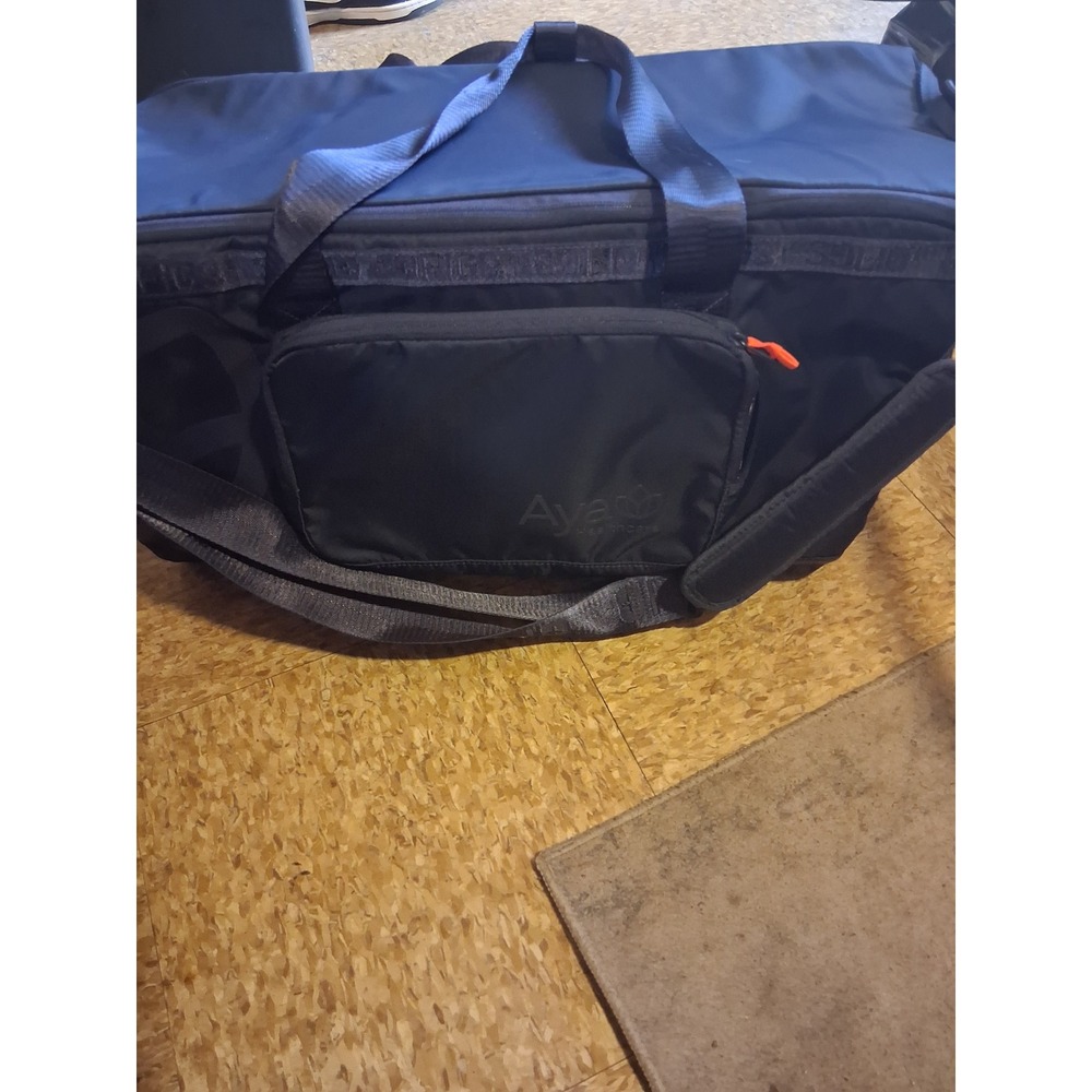 FIGS Aya Healthcare Blue Nylon Duffel Bag Travel‎ Gym Weekender Crossbody Strap